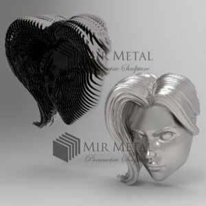 Girl Face Sculpture 1